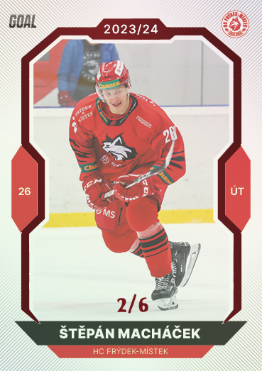 Macháček Štěpán 23-24 GOAL Cards Chance liga Red #320