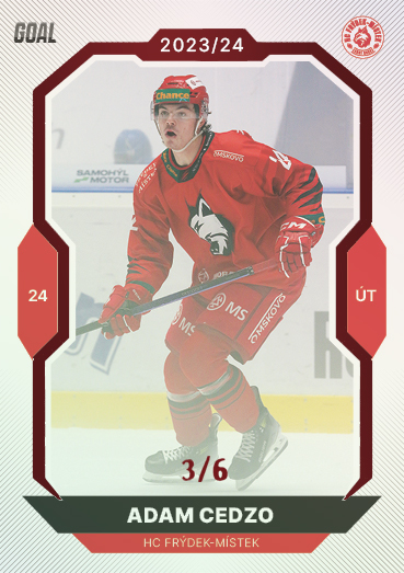 Cedzo Adam 23-24 GOAL Cards Chance liga Red #323