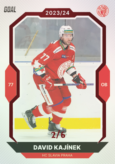 Kajínek David 23-24 GOAL Cards Chance liga Red #333