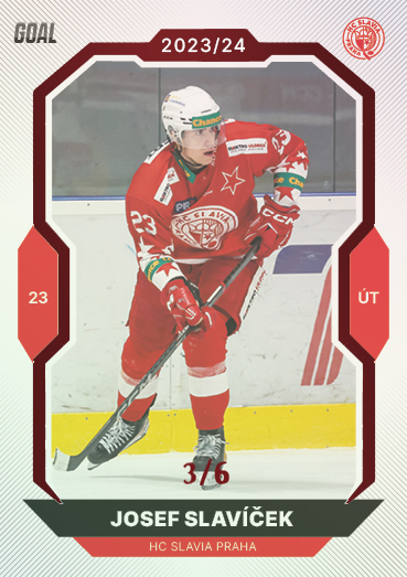 Slavíček Josef 23-24 GOAL Cards Chance liga Red #336