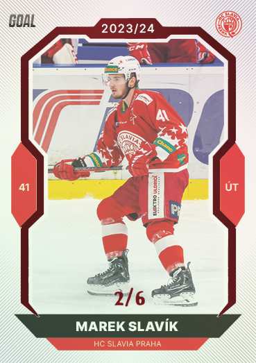 Slavík Marek 23-24 GOAL Cards Chance liga Red #337