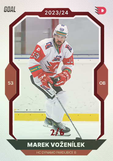 Voženílek Marek 23-24 GOAL Cards Chance liga Red #373