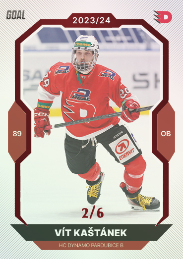 Kaštánek Vít 23-24 GOAL Cards Chance liga Red #375