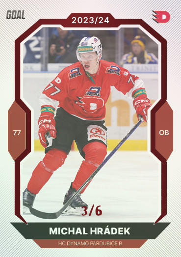Hrádek Michal 23-24 GOAL Cards Chance liga Red #378