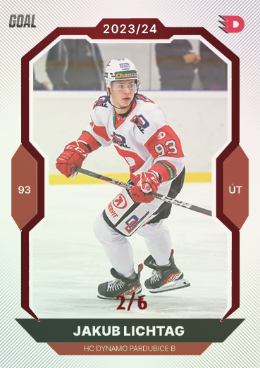 Lichtag Jakub 23-24 GOAL Cards Chance liga Red #379