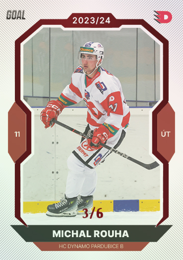 Rouha Michal 23-24 GOAL Cards Chance liga Red #383