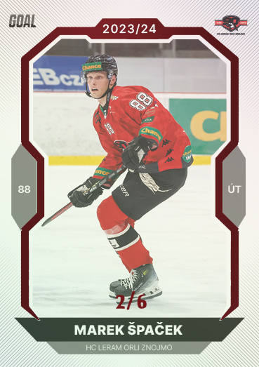 Špaček Marek 23-24 GOAL Cards Chance liga Red #395