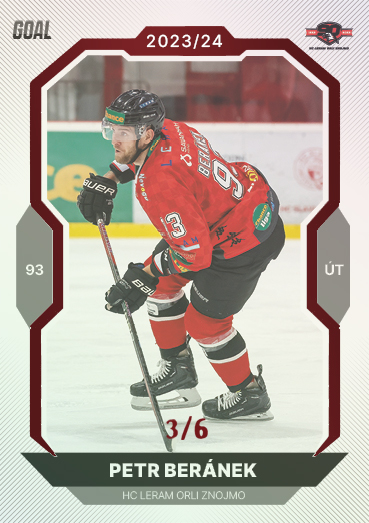 Beránek Petr 23-24 GOAL Cards Chance liga Red #396