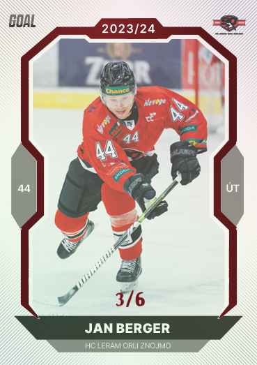 Berger Jan 23-24 GOAL Cards Chance liga Red #399