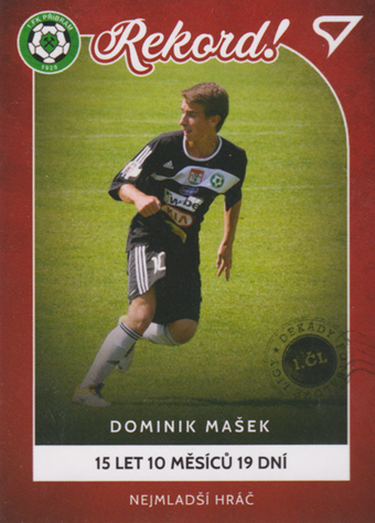 Mašek Dominik 2023 Dekády fotbalové ligy Rekord #R-008