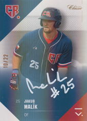 Malík Jakub 2020 OFS Classic Czech Baseball Authentic Signature #JA-M