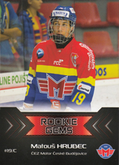 Hrubec Matouš 18-19 Premium Cards Rookie Gems #RC-03