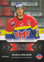 Vaculík Ondřej 18-19 Premium Cards Rookie Gems #RC-05