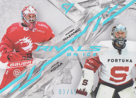 Mazanec Kovář 24-25 Tipsport Extraliga Rivals on Ice Blue Glacier #RI-01
