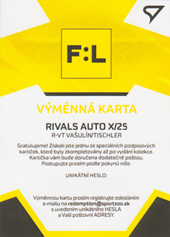 Vašulín Tischler 21-22 Fortuna Liga Rivals Auto #R-VT