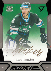 Slávik Sebastián 18-19 Tipsport Liga Rookie Black Auto #R05
