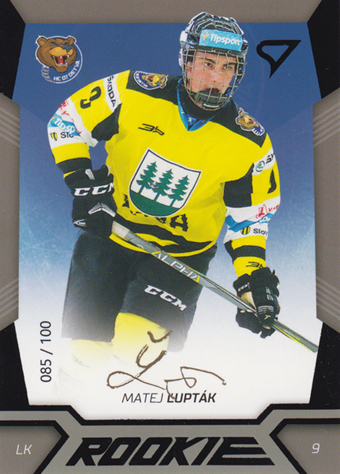 Ľupták Matej 18-19 Tipsport Liga Rookie Black Auto #R07