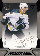 Szigeti Ákos 18-19 Tipsport Liga Rookie Black Auto #R08