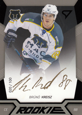 Kreisz Brúnó 18-19 Tipsport Liga Rookie Black Auto #R09