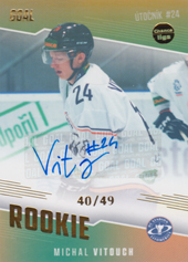 Vitouch Michal 22-23 GOAL Cards Chance liga Rookie Autograph #RO-7