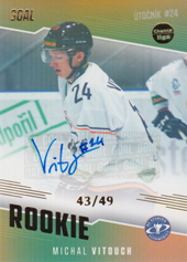Vitouch Michal 22-23 GOAL Cards Chance liga Rookie Autograph #RO-7