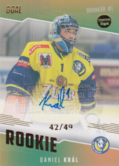 Král Daniel 22-23 GOAL Cards Chance liga Rookie Autograph #RO-8