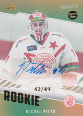 Pittr Michal 22-23 GOAL Cards Chance liga Rookie Autograph #RO-9
