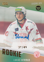 Strnad Lukáš 22-23 GOAL Cards Chance liga Rookie Autograph #RO-10