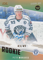 Moravec Petr 22-23 GOAL Cards Chance liga Rookie Autograph #RO-12