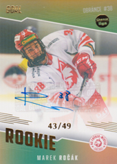 Ročák Marek 22-23 GOAL Cards Chance liga Rookie Autograph #RO-13