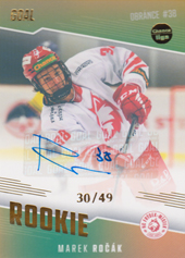 Ročák Marek 22-23 GOAL Cards Chance liga Rookie Autograph #RO-13