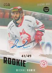 Ramik Michal 22-23 GOAL Cards Chance liga Rookie Autograph #RO-14