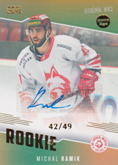 Ramik Michal 22-23 GOAL Cards Chance liga Rookie Autograph #RO-14