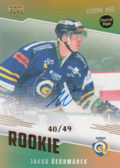 Čechmánek Jakub 22-23 GOAL Cards Chance liga Rookie Autograph #RO-19