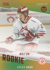 Haas Oskar 22-23 GOAL Cards Chance liga Rookie Parallel #RO-15