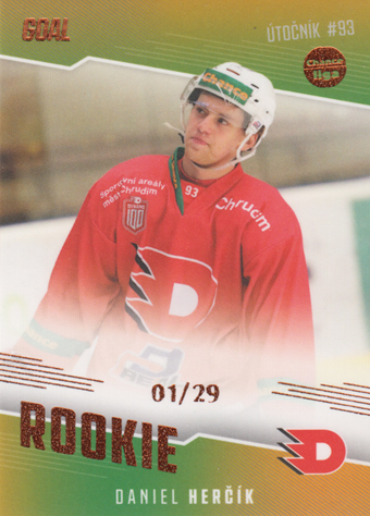 Herčík Daniel 22-23 GOAL Cards Chance liga Rookie Parallel #RO-16
