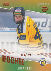 Heš Lukáš 22-23 GOAL Cards Chance liga Rookie Parallel #RO-18