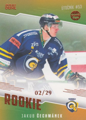 Čechmánek Jakub 22-23 GOAL Cards Chance liga Rookie Parallel #RO-19