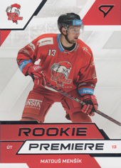 Menšík Matouš 22-23 Tipsport Extraliga Rookie Premiere #RP-08
