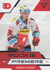 Chabada Ondřej 22-23 Tipsport Extraliga Rookie Premiere #RP-18