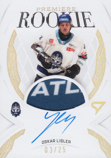 Lisler Oskar 25-26 Tipsport Extraliga Rookie Premiere Gold Auto Woven #RPM-OL