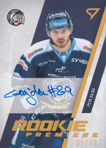 Gajda Petr 23-24 Tipsport Extraliga Rookie Premiere Auto #RPS-PG
