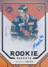Novota Miroslav 20-21 Tipos Extraliga Rookie Rockets Auto #R03