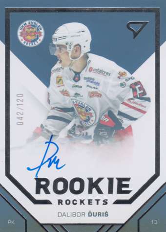 Ďuriš Dalibor 20-21 Tipos Extraliga Rookie Rockets Auto #R06