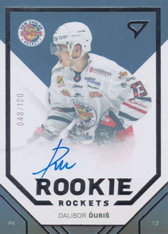 Ďuriš Dalibor 20-21 Tipos Extraliga Rookie Rockets Auto #R06