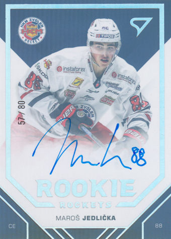Jedlička Maroš 20-21 Tipos Extraliga Rookie Rockets Auto #U-R06
