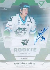 Kováčik Kristián 19-20 Tipsport Liga Rookie Rockets Auto #R06