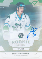 Kováčik Kristián 19-20 Tipsport Liga Rookie Rockets Auto #R06