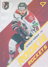 Miškuf Norbert 21-22 Tipos Extraliga Rookie Rockets Gold #RR6