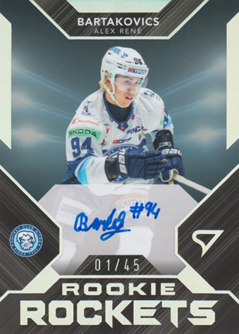 Bartakovics Alex René 23-24 Tipos Extraliga Rookie Rockets Auto #RRS-AB